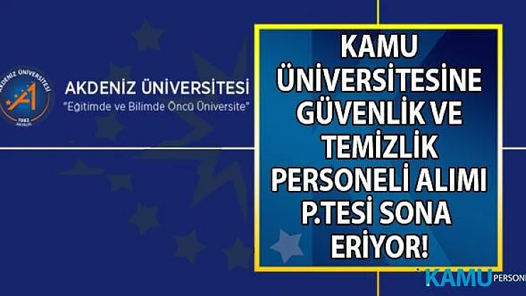 İŞKUR ile Kamuya KPSS'siz en az ilköğretim mezunu 65 güvenlik ve temizlik personeli alımı başvuruları 23 Eylül'de sona eriyor