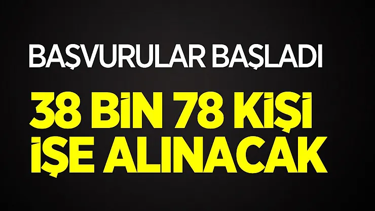 İŞKUR üzerinden yeni personel alım ilanı yayımlandı! 38 bin 78 kişi işe alınacak