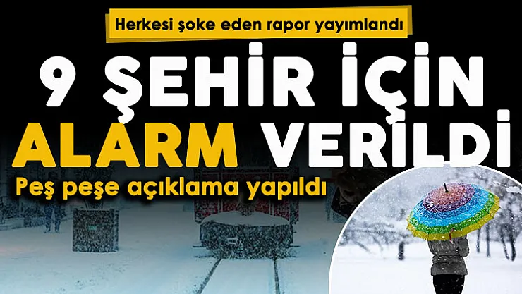 İstanbul dahil 9 şehir için alarm verildi! Meteoroloji raporu herkesi şoke etti: Çok sert artıyor