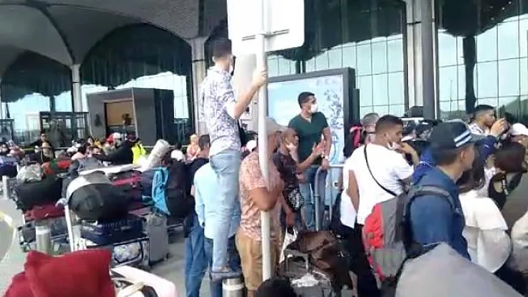 İstanbul Havalimanı'nda ki görüntüler endişe verici!