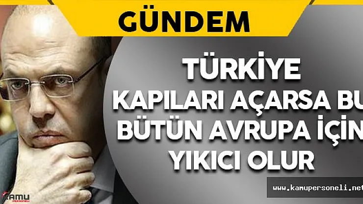 İtalya İçişleri Bakanı Angelino Alfano: &quotAvrupa için yıkıcı etkisi olur"