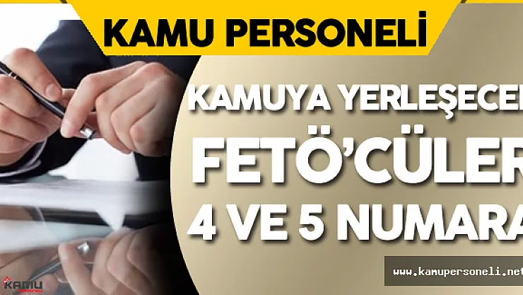 İtirafçı: Ɗ ve 5 Numaralılar Kamuya Yerleştirilecek Öğrencilerdir'