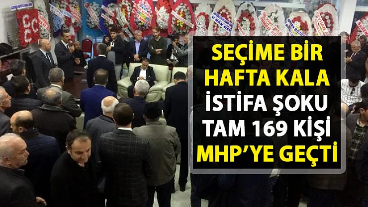 İYİ Partiden 169 kişi istifa edip MHP'ye geçti