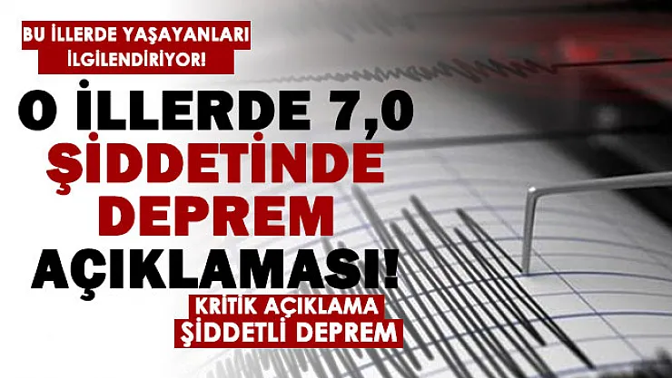 İzmir, Manisa, Aydın, Muğla, Denizli için flaş açıklama! 7 şiddetinde deprem gelişmesi!