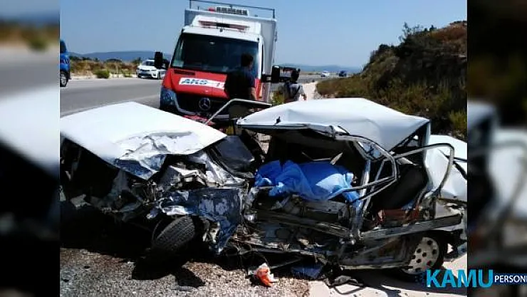 İzmir Urla'da trafik kazası! kamyonet ile otomobil çarpışması sonucu ölü ve yaralılar var