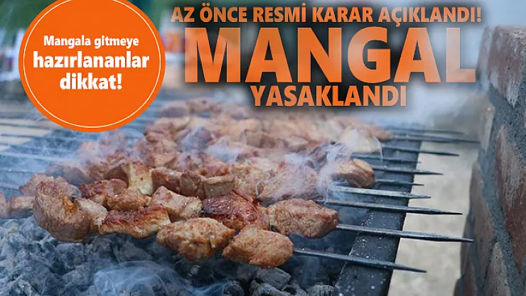 İzmir'de mangala gitmeye hazırlananlar dikkat! Az önce resmi karar açıklandı! Mangal yasaklandı