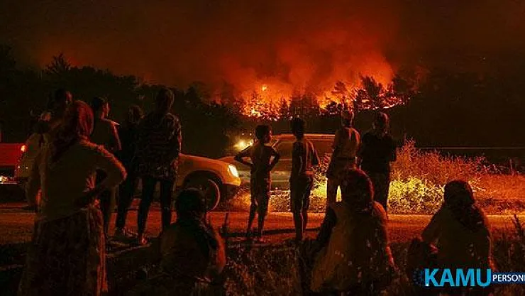 İzmir'in Karabağlar İlçesinin Tırazlı Mahallesi Yakınlarında Dün Başlayan Yangın Yerleşim Yerlerine Doğru İlerliyor!