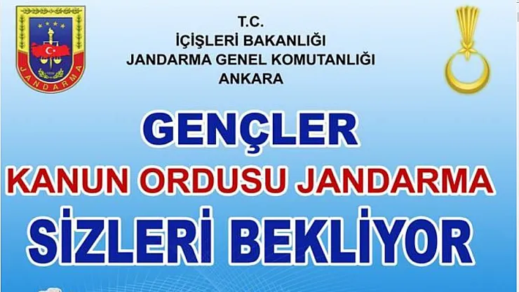 Jandarma 1.640 personel alımı başvuruları yarın başlıyor!