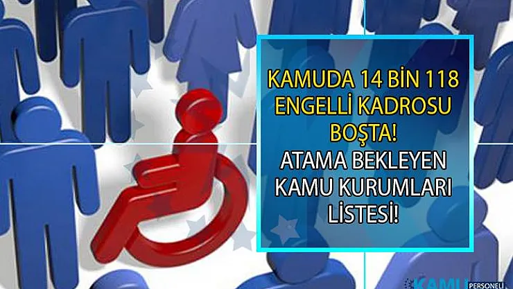 Kamuda 14 Bin Engelli Kadrosu Boş! CHP'li Erdoğan Toprak kamu kurumlarında boş olan engelli kadrolarını açıkladı!