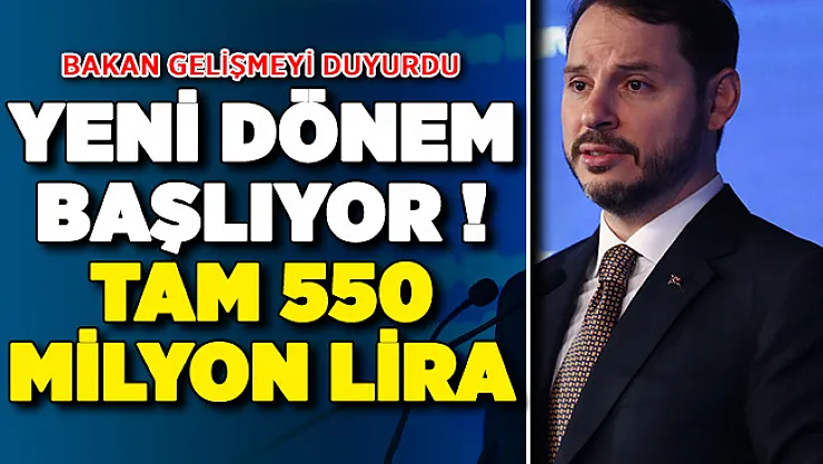 Kamuda Yeni Dönem ! Tam 550 Milyon Lira