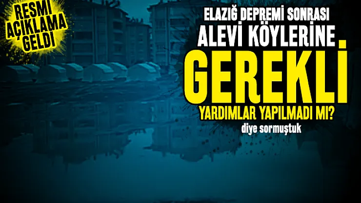 Kamupersoneli.net'in gündeme taşıdığı Alevi köylerine yardım haberiyle ilgili resmi açıklama geldi!