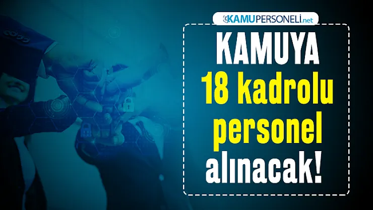 Kamuya İŞKUR üzerinden 18 kadrolu personel alımı başvuruları başladı!