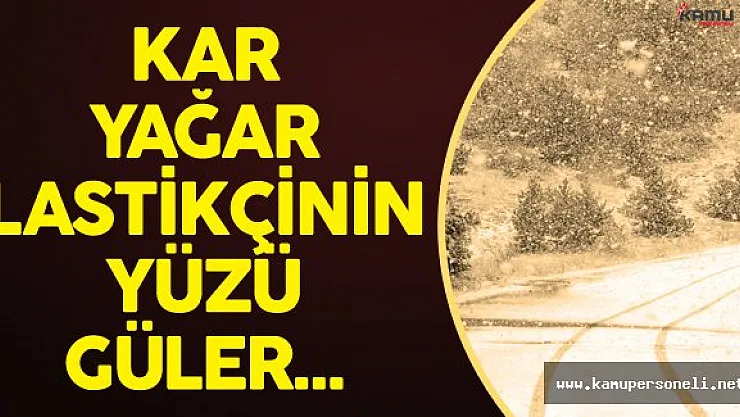 Kar Yağdı Oto Lastikçilerin Yüzü Güldü
