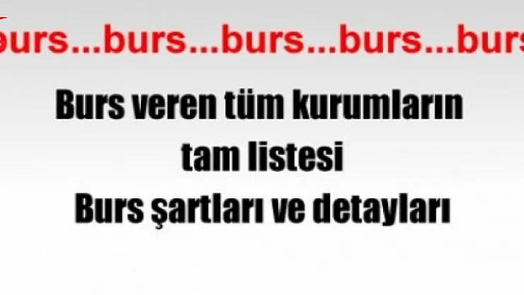 Karşılıksız Burs Veren Kurumlar ve İş Adamları ve iletişim numaraları