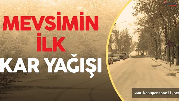 Kars'ta Mevsimin İlk Kar Yağışı - Sıcaklık Sıfırın Altında