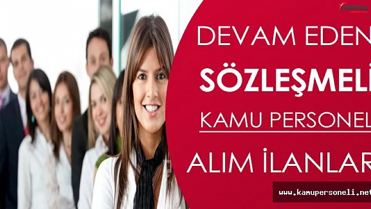 Kasım Ayında Sözleşmeli Personel Alımı Yapan Kamu Kurumları