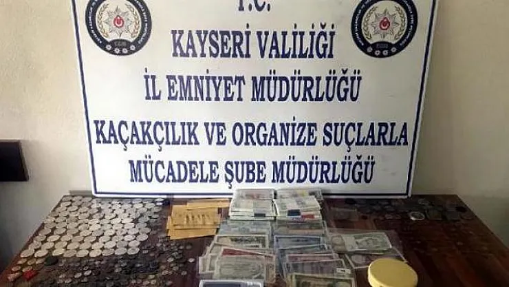 Kayseri'de tarihi eser operasyonu