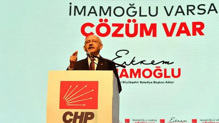 Kemal Kılıçdaroğlu, Haliç Kongre Mekezinde CHP İBB adayı EKREM İMAMOĞLU'nu tanıttı