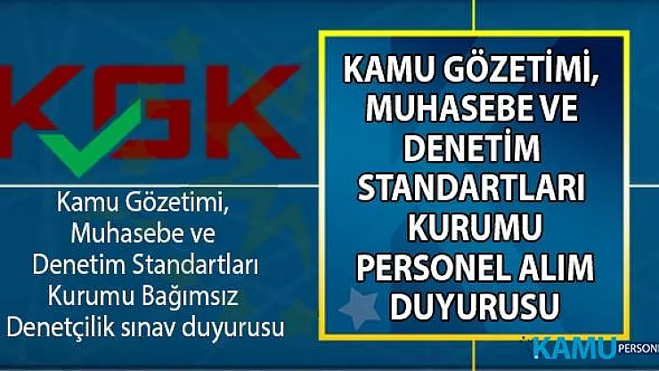 KGK Bağımsız Denetçilik sınav duyurusu yayınladı!