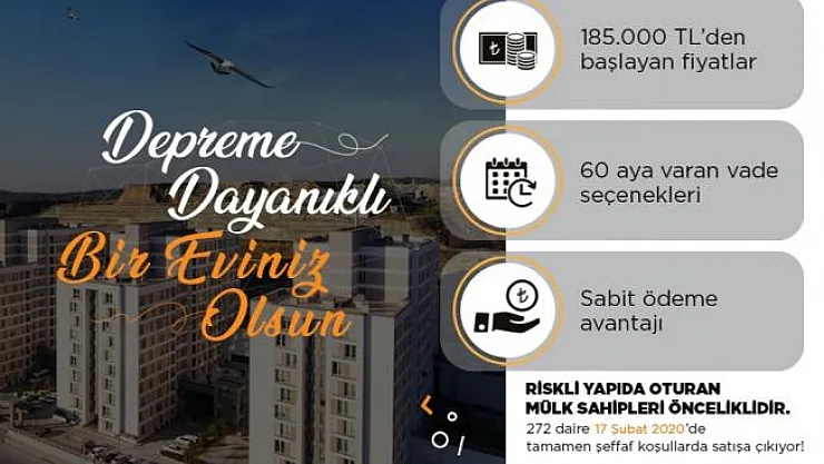 Kiptaş'tan riskli yapılarda oturanlar için konut kampanyası!