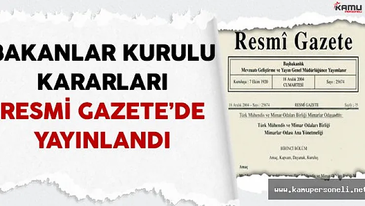 Kişisel Verileri Koruma Kuruluna İlişkin Bakanlar Kurulu Kararları Resmi Gazete'de Yayınlandı
