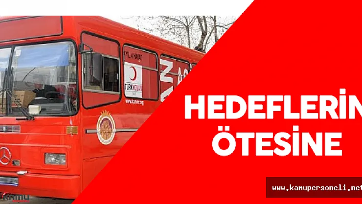 Kızılay Kan Bağışı Hedefini Aştı