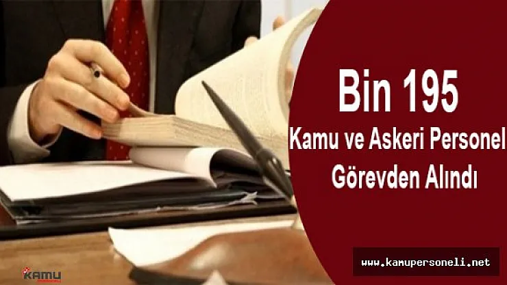 Kocaeli'de Bin 195 Kamu ve Askeri Personel Görevden Alındı