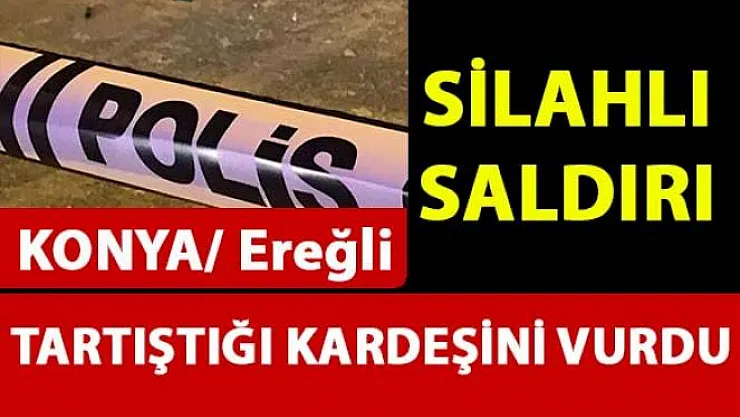 Konya Ereğli'de iki kardeşin tartışması kanlı bitti