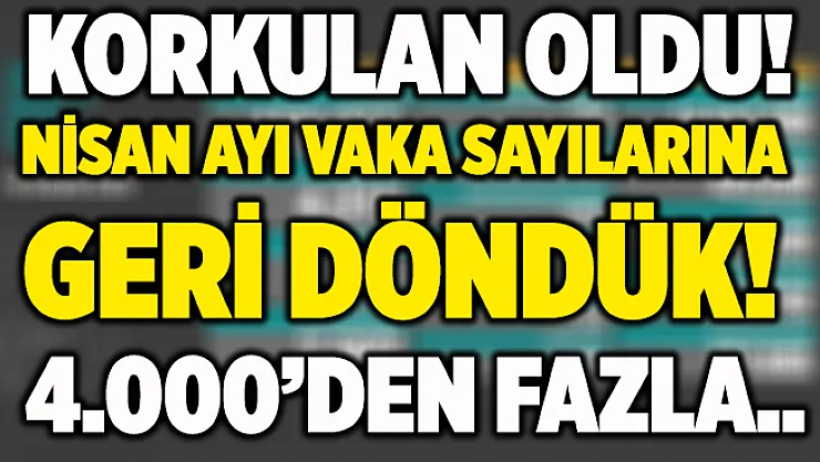 Korkulan oldu! Vaka sayıları 4.000'i geçti! 18 Kasım koronavirüs verileri açıklandı!