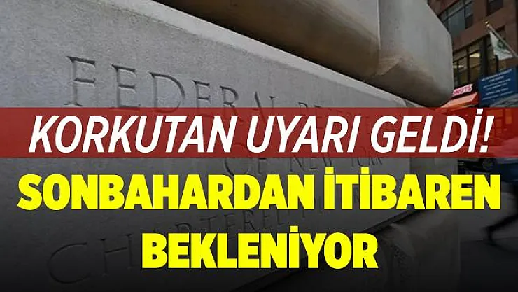 Korkutan uyarı! Sonbahardan itibaren bekleniyor!