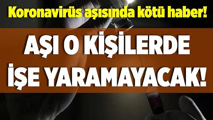 Koronavirüste kötü haber geldi! Aşı o kişilerde işe yaramayacak!