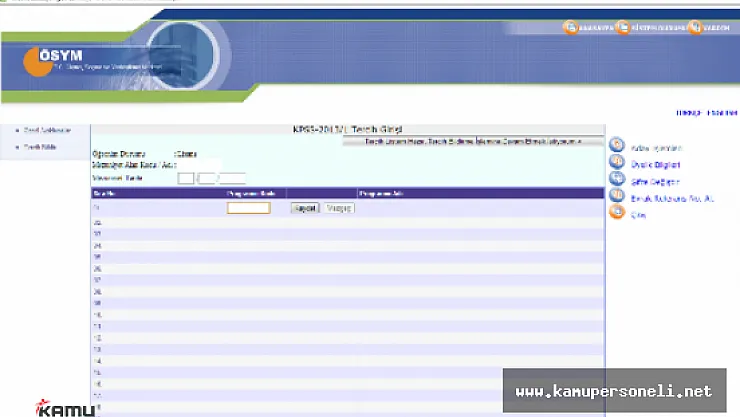 KPSS 2016/1 Tercihleri yapıldıktan sonra değiştirilebilir mi?