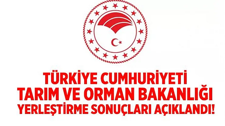 KPSS 2020/10 Tarım Bakanlığı sözleşmeli pozisyonlarına yerleştirme sonuçları açıklandı! Tarım ve Orman Bakanlığı personel alı sonuçları sorgulama ekranı