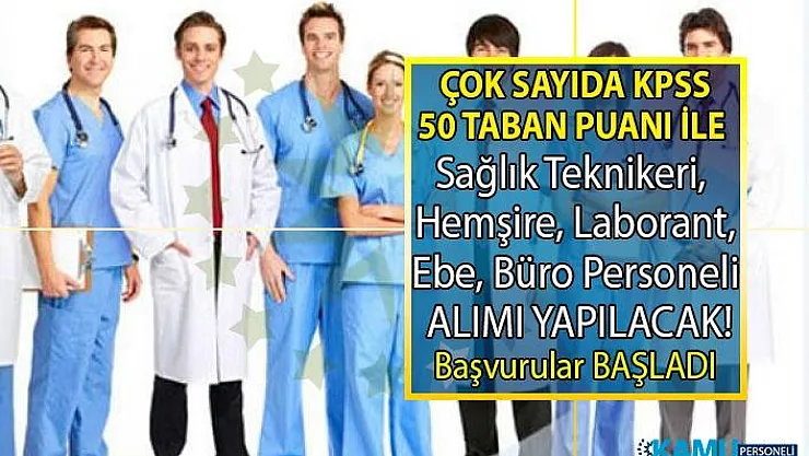 KPSS 50 taban puanı ile Araştırma Hastanesine 97 sağlık personeli Alımı Yapılacak! Peki Başvuru şartları nelerdir?