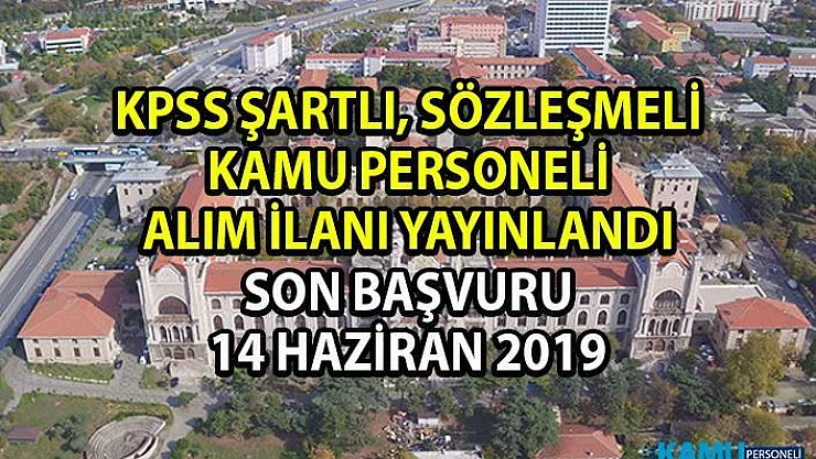KPSS Şartlı Sözleşmeli Personel Alım ilanı yayınlandı! Sağlık Bilimleri Üniversitesi'ne 5 bilişim personeli alımı yapılacaktır!