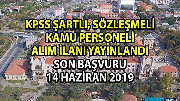 KPSS Şartlı Sözleşmeli Personel Alım ilanı yayınlandı! Sağlık Bilimleri Üniversitesi'ne 5 bilişim personeli alımı yapılacaktır!
