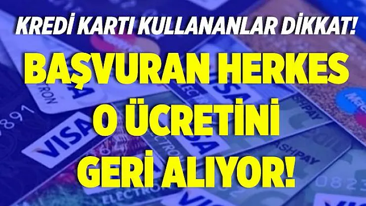 Kredi kartı kullanan herkesi yakından ilgilendiriyor! Başvuran herkes o ücretleri geri alabiliyor! Başvuru ekranı