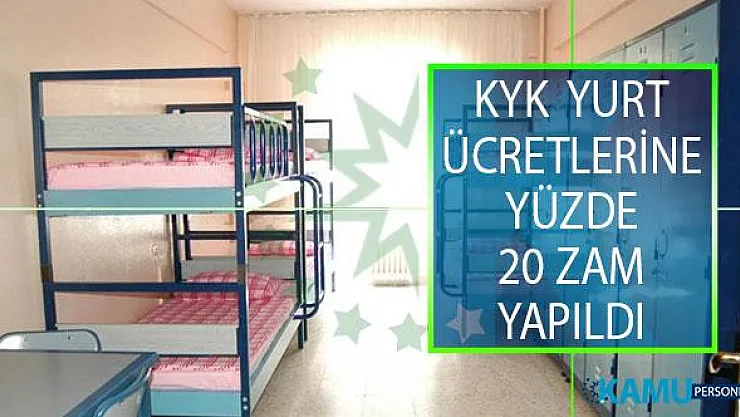 Kredi ve Yurtlar Kurumu (KYK) Yurt Ücretlerine Yüzde 20 Zam Yapıldı! 2019 KYK Yurt Ücretleri Ne Kadar?