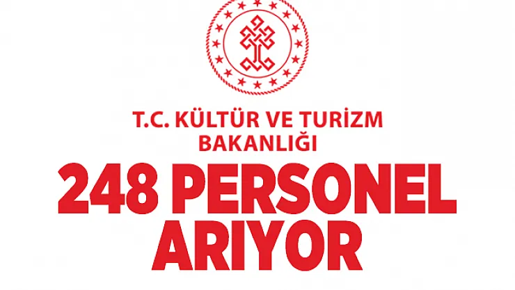 Kültür ve Turizm Bakanlığı'nda çalışacak 248 personel aranıyor! 6 Kasım'da başvurular sona erecek