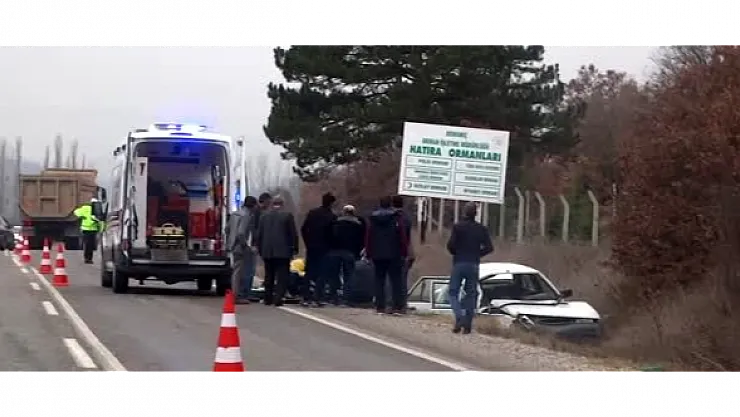 Kütahya'da feci kaza! Yaralılar var