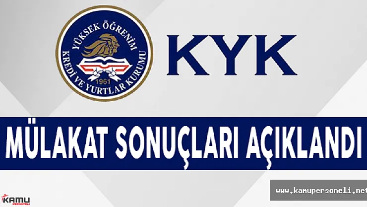 KYK 1403 Memur Alımı Mülakat Sonuçları Açıklandı