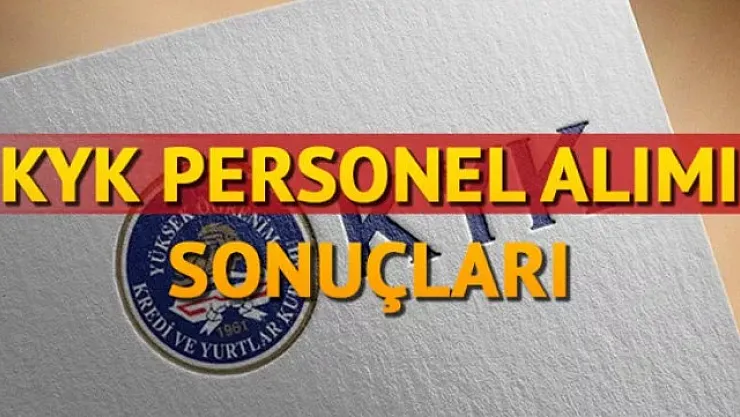 KYK 652 memur alım sonuçları açıklandı! 2022 KYK memur alım sonuçları sorgulama ve ekranı ve taban puanları!
