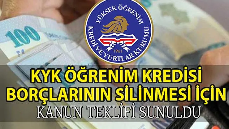 KYK Öğrenim Kredisi Borçlarının Silinmesi İçin Kanun Teklifi Verildi