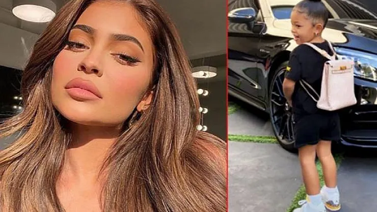 Kylie Jenner 2 yaşındaki kızına 93 bin TL değerinde okul çantası aldı!