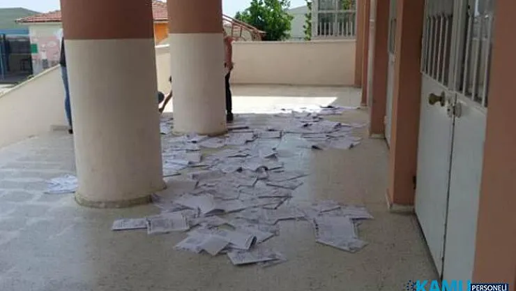 LGS Sonrası Şok Görüntü! LGS Kitapçıkları Yerlere Saçıldı