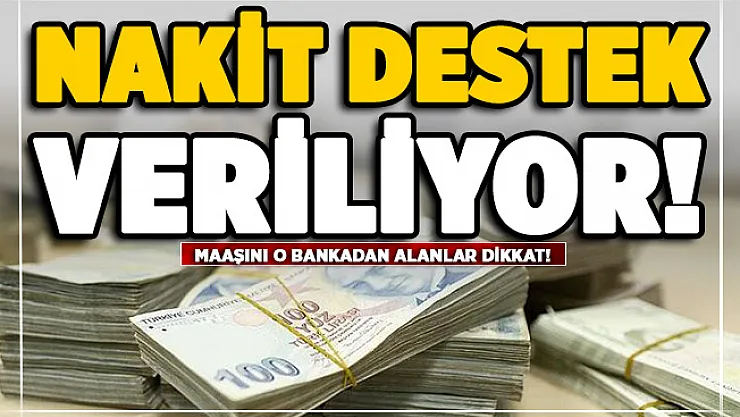 Maaşını o bankadan alanlara düşük faiz ile 100 bin lira verilecek