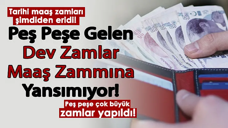 Maaşlara yapılan tarihi zam 2022'in ilk gününde eridi! İğneden ipliğe peş peşe zamlar maşlara yansımayacak