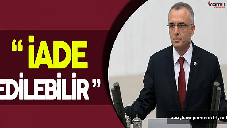Maliye Bakanı Naci Ağbal: " Hakkaniyete aykırıysa, geçmişteki trafik cezaları iade edilebilir. "