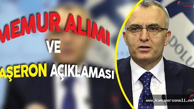 Maliye Bakanı'ndan Memur Alımı ve Taşeron Kadro Açıklaması