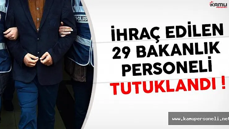 Maliye Bakanlığı'nda ihraç edilen 29 memur tutuklandı